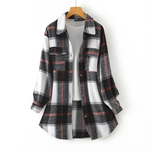 Fashion Casual Long Shirt Coat Women - ROUTINE FASHION